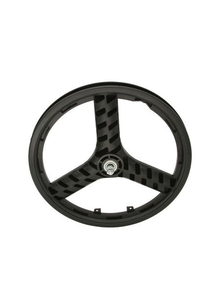 20 Plastic 3-Spoke Front Wheel 3/8 Axle Black.